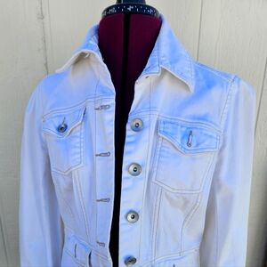 Calvin Klein Women's White Denim Jacket